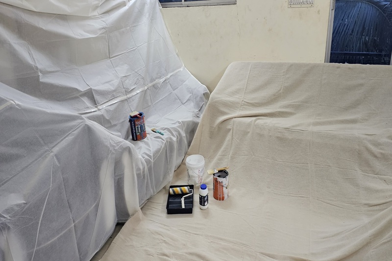 Polybacked Cotton Twill Dust Sheet (Laminated Cotton Twill Dust Sheet) - Image 2